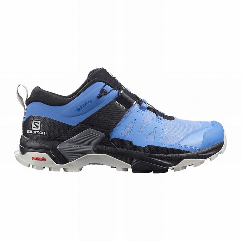 Chaussures De Randonnée Salomon Femme Bleu / Noir - Salomon X ULTRA 4 GORE-TEX - France (3504-ZINVC)